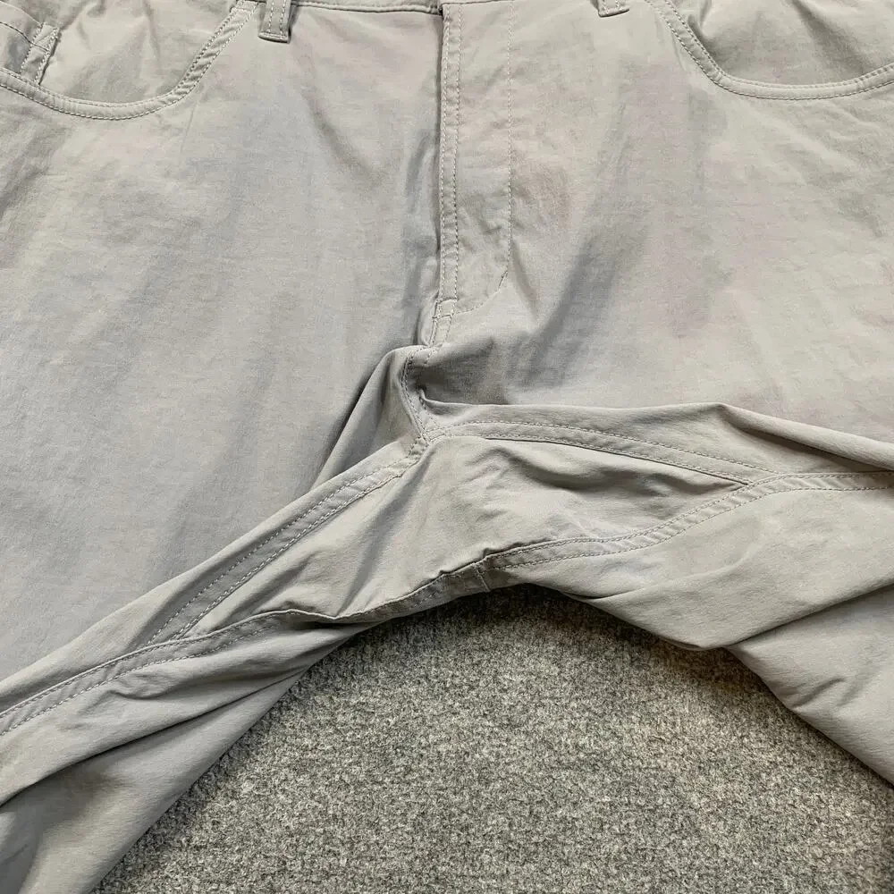 The North Face Pants Mens 36 Gray Sprag 5 Pocket Nylon Stretch Hiking Travel